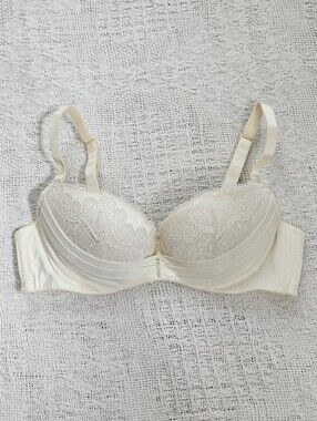 BonBon Balconette Pushup Bra Cream Colored Womens B70